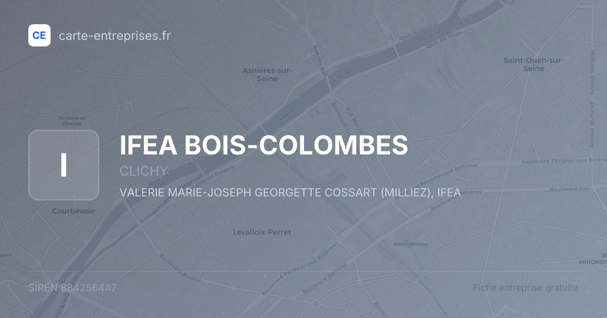 IFEA BOIS-COLOMBES — 884256447 — fiche entreprise