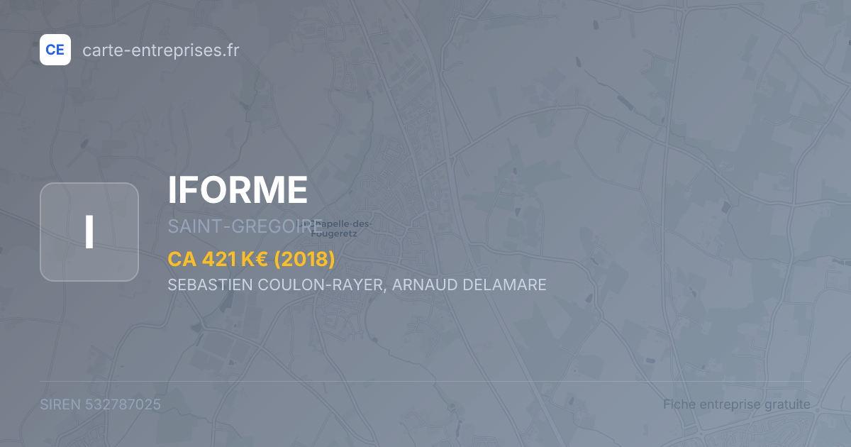 IFORME — 532787025 — fiche entreprise