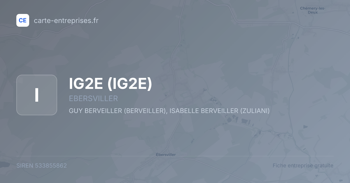 IG2E — 533855862 — fiche entreprise