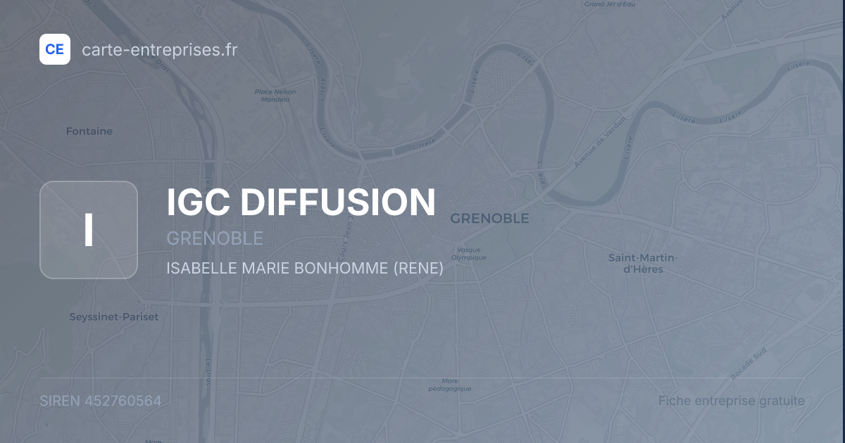 IGC DIFFUSION — 452760564 — fiche entreprise