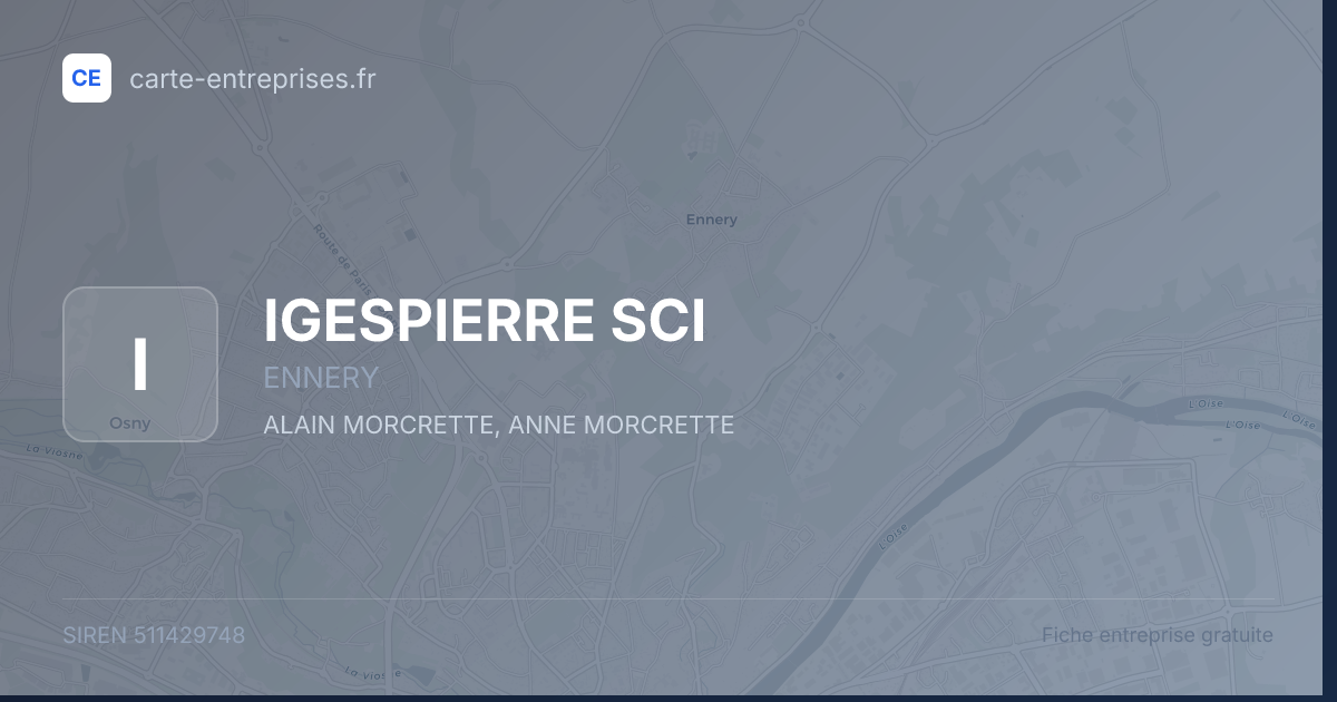 IGESPIERRE SCI — 511429748 — fiche entreprise