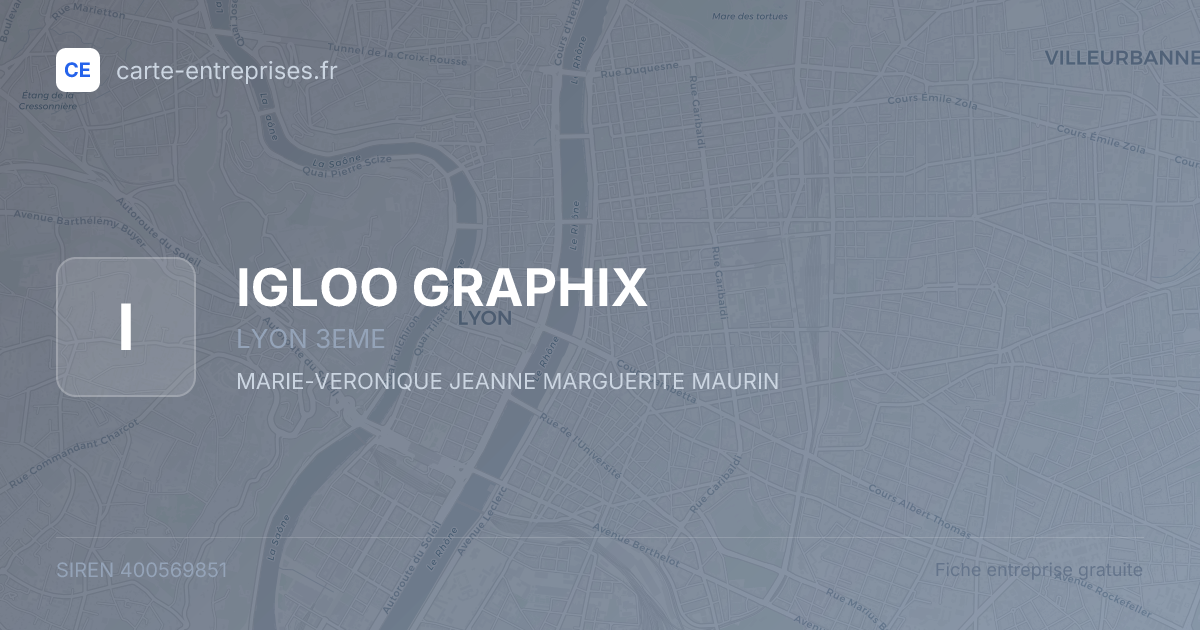 IGLOO GRAPHIX — 400569851 — fiche entreprise