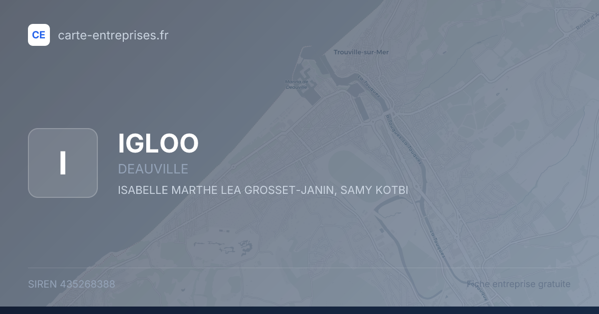 IGLOO — 435268388 — fiche entreprise