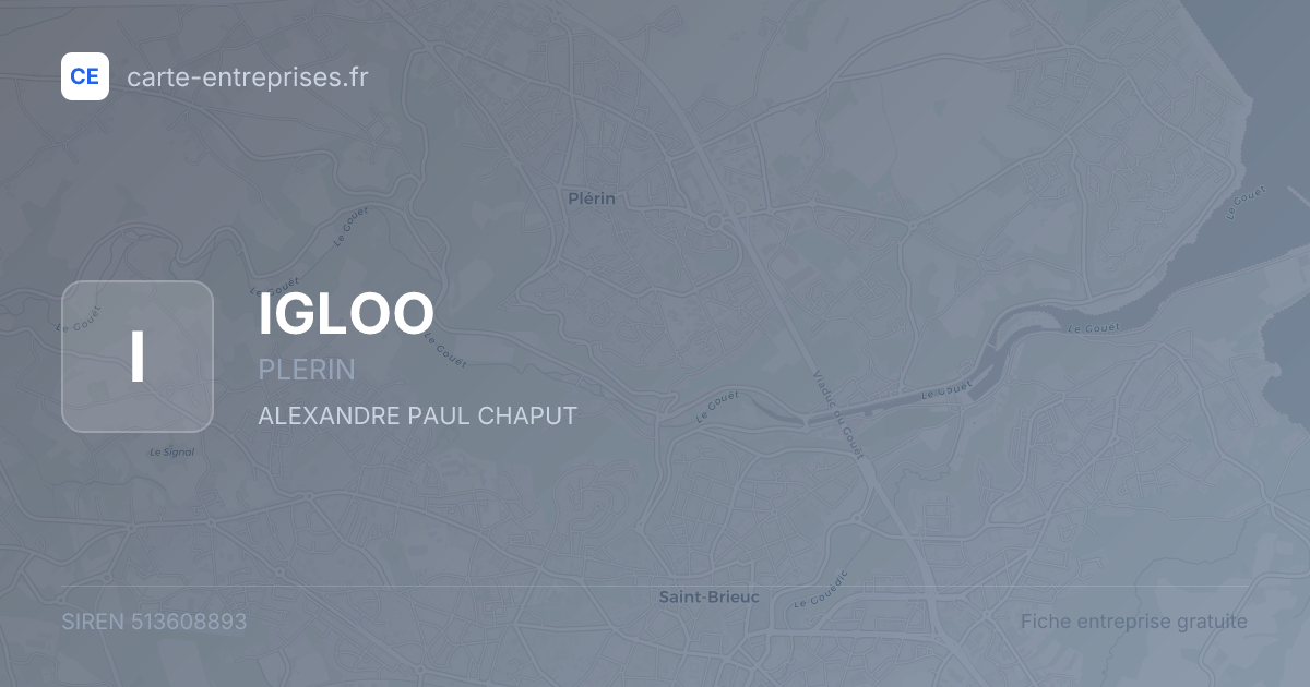 IGLOO — 513608893 — fiche entreprise