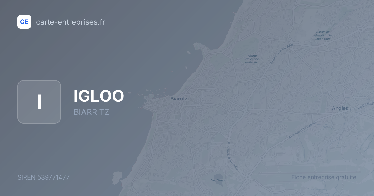 IGLOO — 539771477 — fiche entreprise