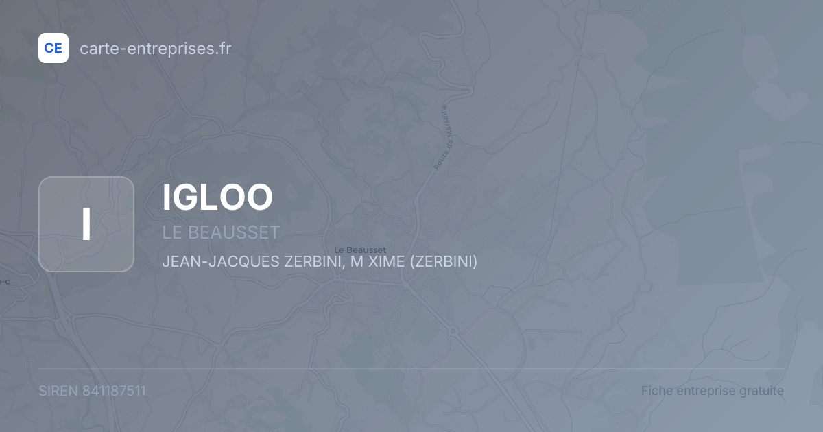 IGLOO — 841187511 — fiche entreprise