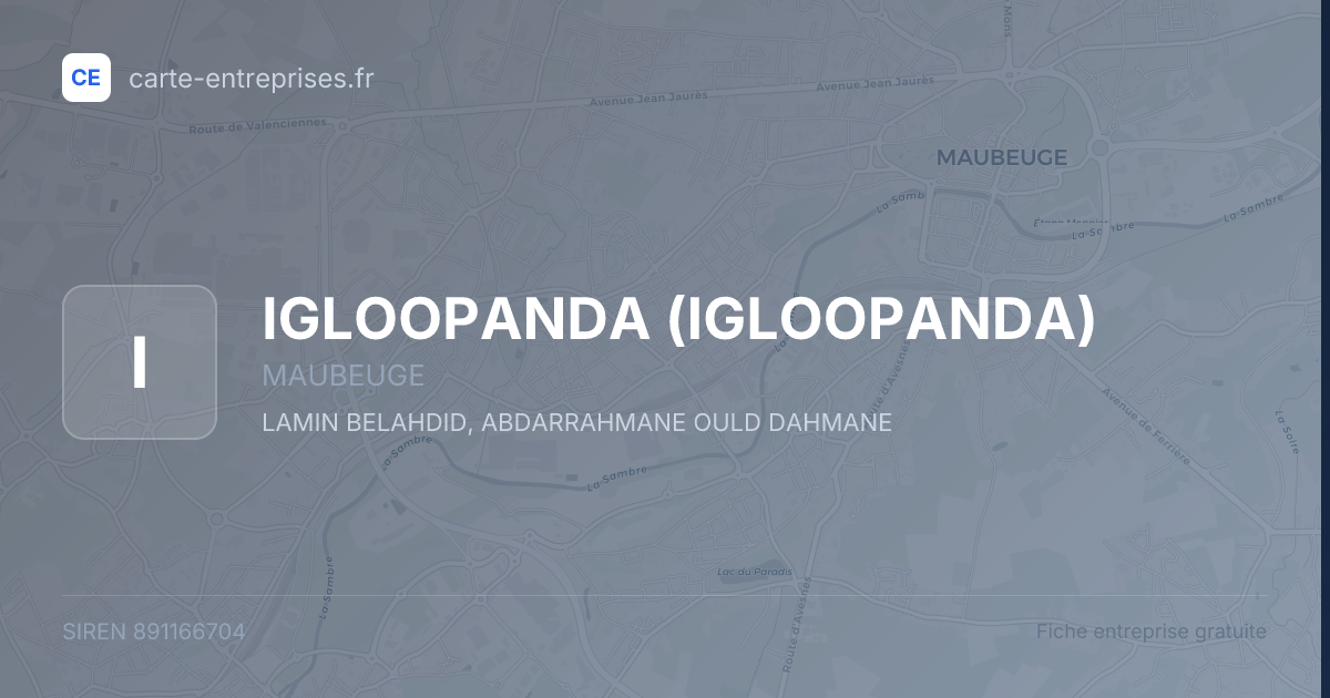 IGLOOPANDA — 891166704 — fiche entreprise
