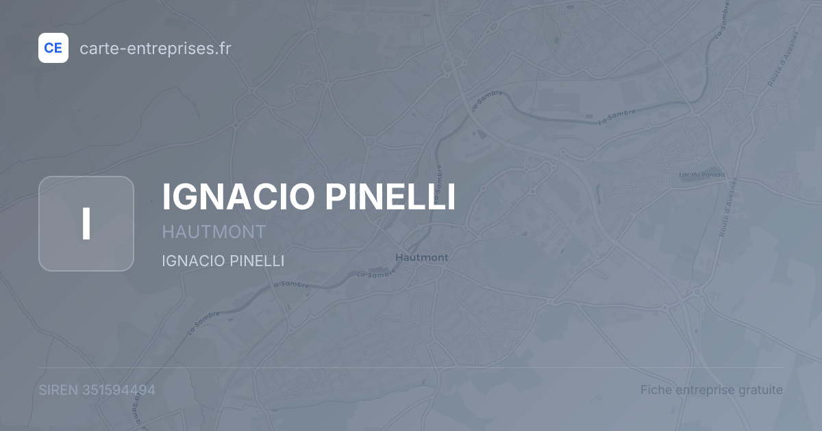 IGNACIO PINELLI — 351594494 — fiche entreprise
