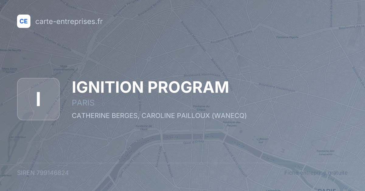 IGNITION PROGRAM — 799146824 — fiche entreprise