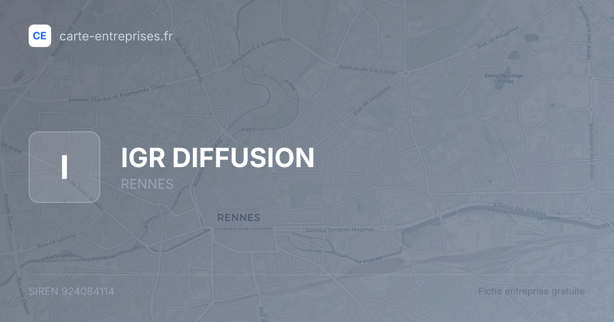 IGR DIFFUSION — 924084114 — fiche entreprise