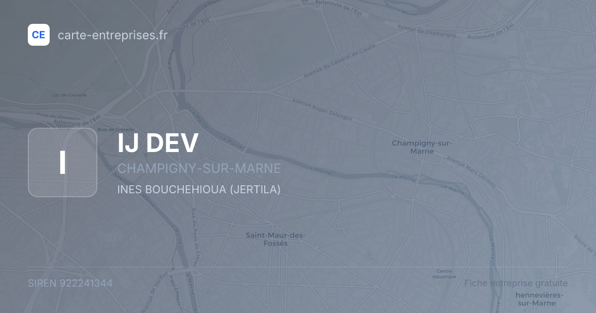 IJ DEV — 922241344 — fiche entreprise