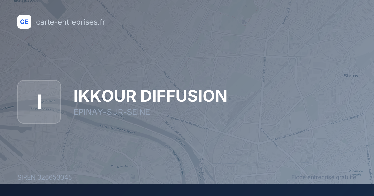 IKKOUR DIFFUSION — 326653045 — fiche entreprise