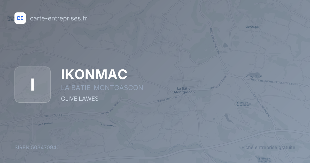 IKONMAC — 503470940 — fiche entreprise
