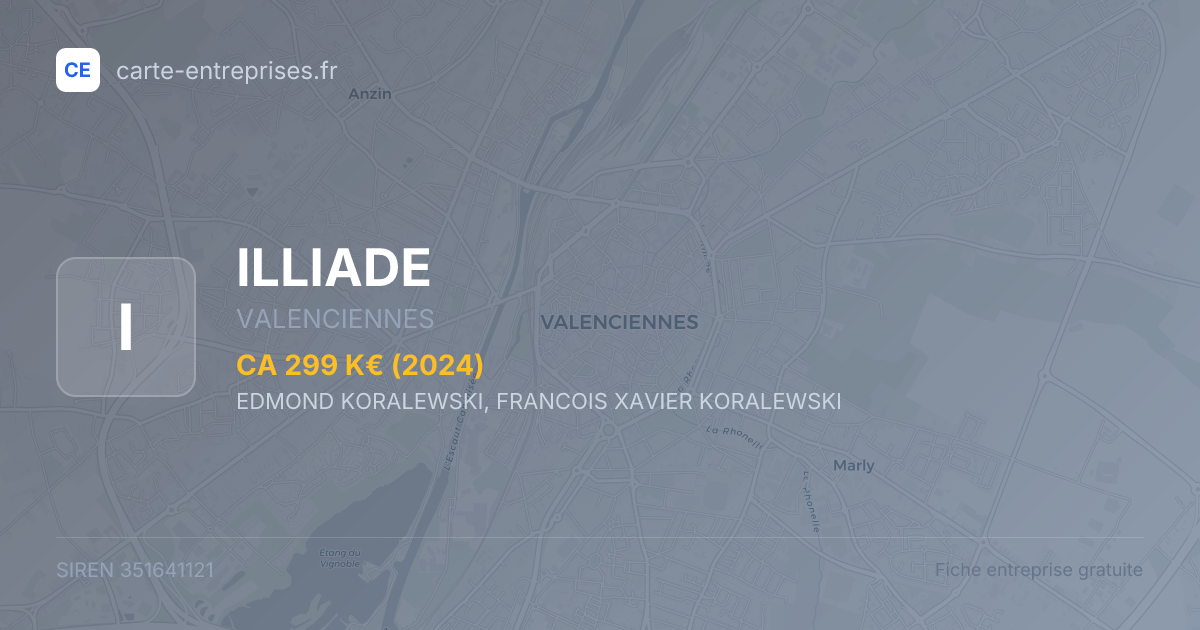 ILLIADE — 351641121 — fiche entreprise