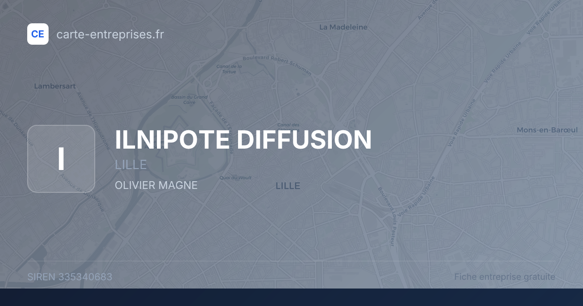 ILNIPOTE DIFFUSION — 335340683 — fiche entreprise