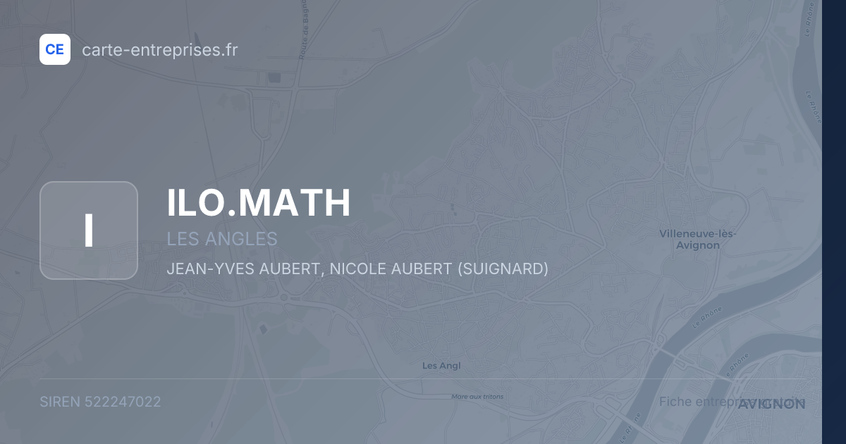 ILO.MATH — 522247022 — fiche entreprise
