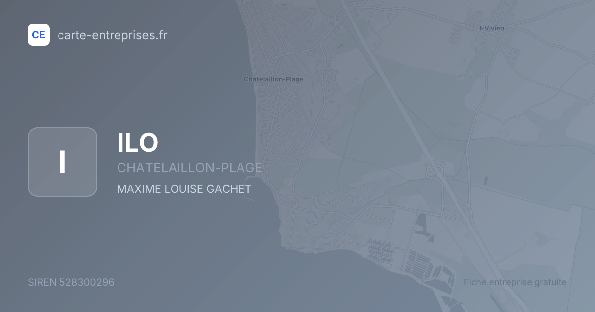 ILO — 528300296 — fiche entreprise