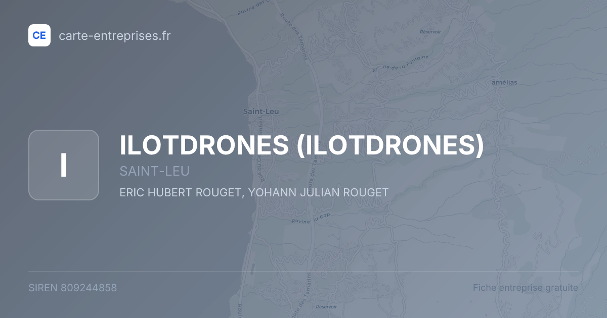 ILOTDRONES — 809244858 — fiche entreprise