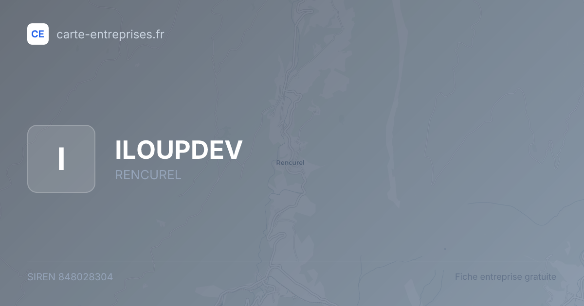 ILOUPDEV — 848028304 — fiche entreprise