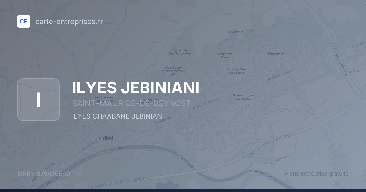 ILYES JEBINIANI — 879470649 — fiche entreprise