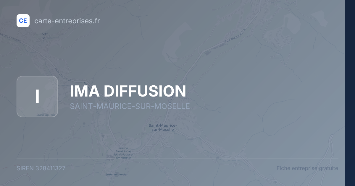 IMA DIFFUSION — 328411327 — fiche entreprise