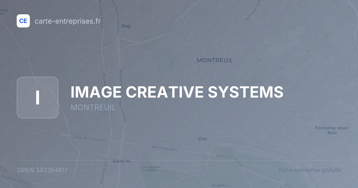 IMAGE CREATIVE SYSTEMS — 342384617 — fiche entreprise