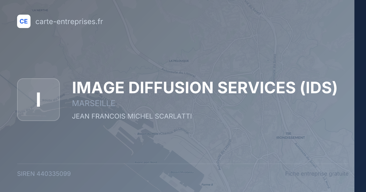 IMAGE DIFFUSION SERVICES (IDS) — 440335099 — fiche entreprise