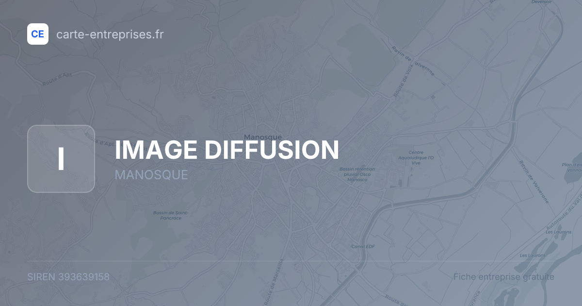 IMAGE DIFFUSION — 393639158 — fiche entreprise