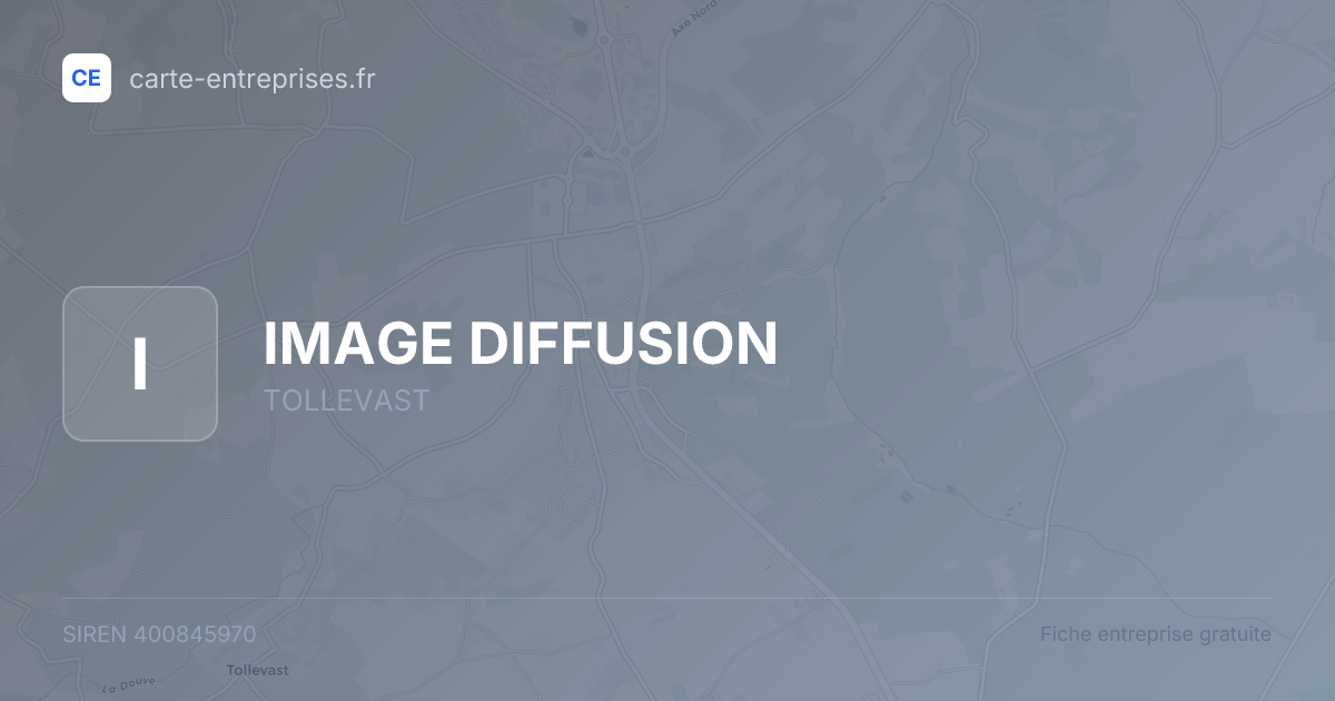 IMAGE DIFFUSION — 400845970 — fiche entreprise