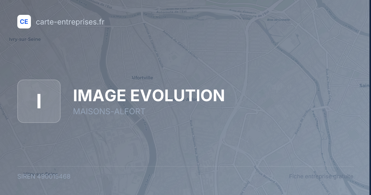 IMAGE EVOLUTION — 490015468 — fiche entreprise