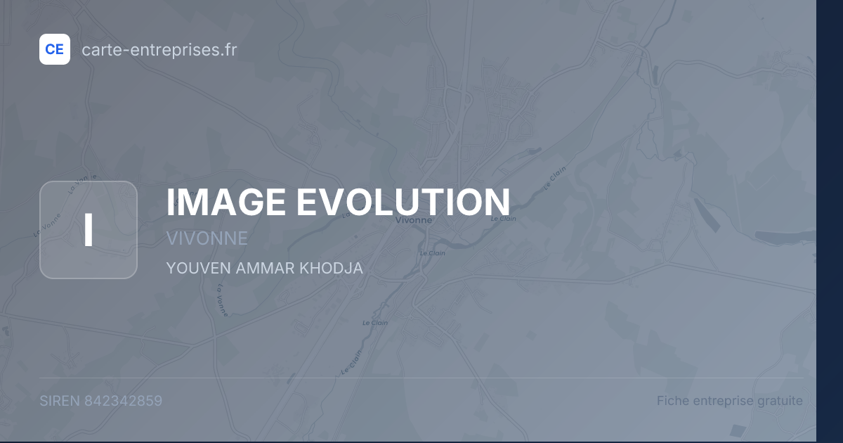 IMAGE EVOLUTION — 842342859 — fiche entreprise