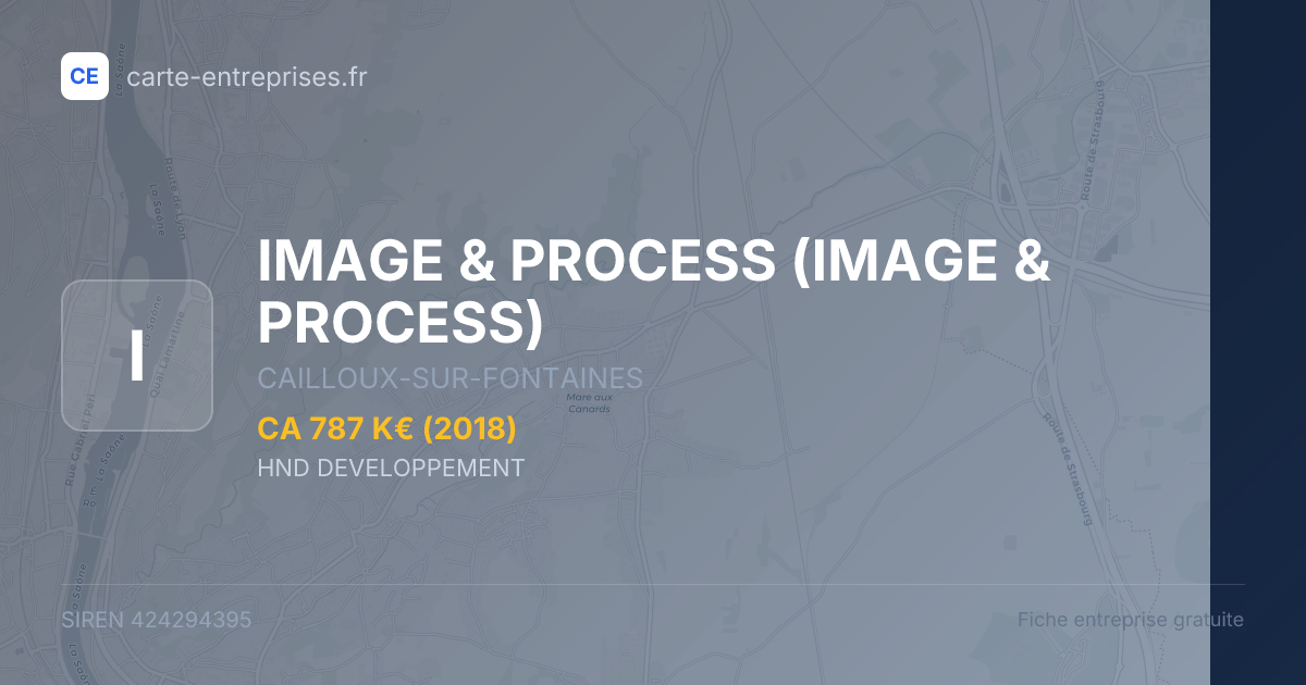 IMAGE & PROCESS — 424294395 — fiche entreprise