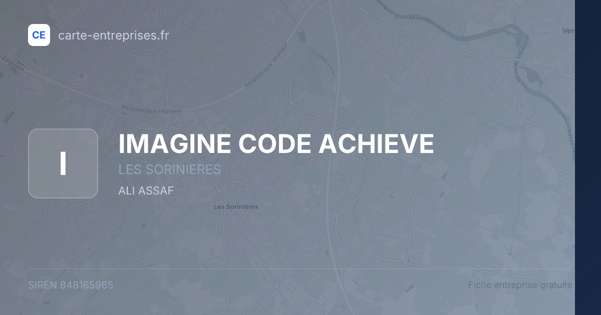 IMAGINE CODE ACHIEVE — 848165965 — fiche entreprise