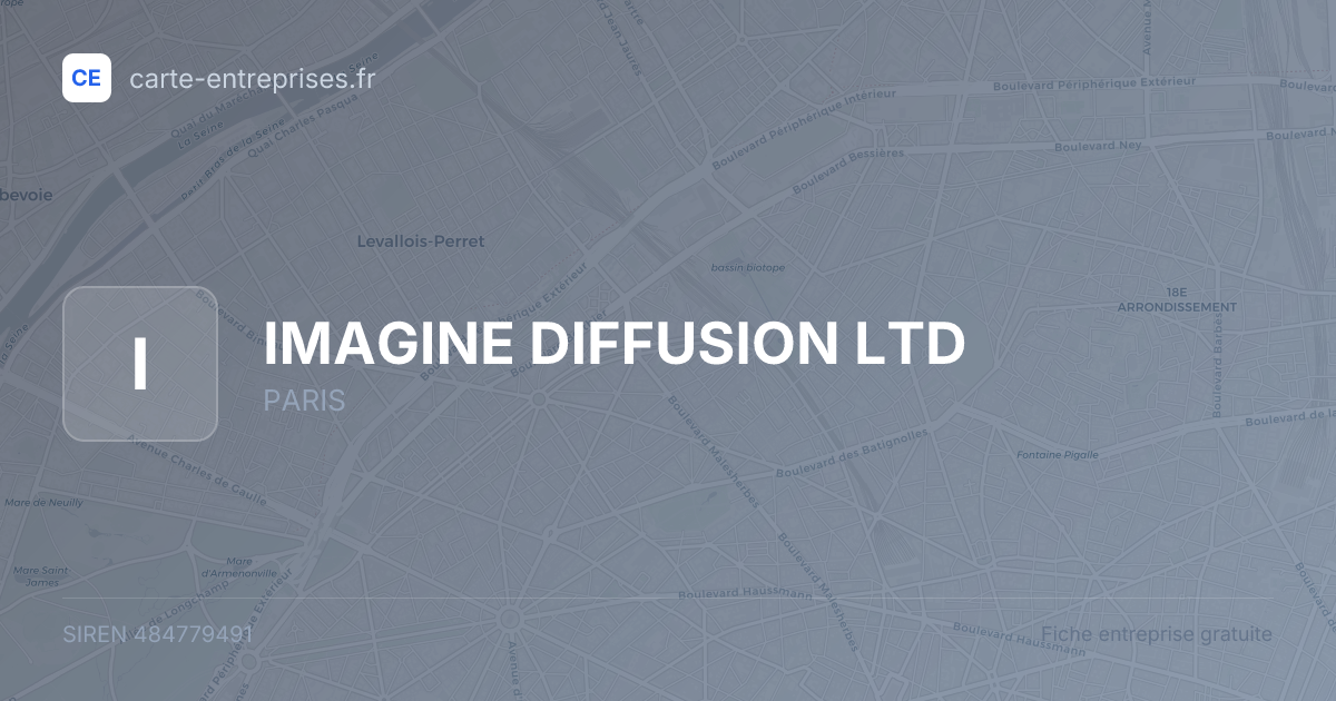IMAGINE DIFFUSION LTD — 484779491 — fiche entreprise