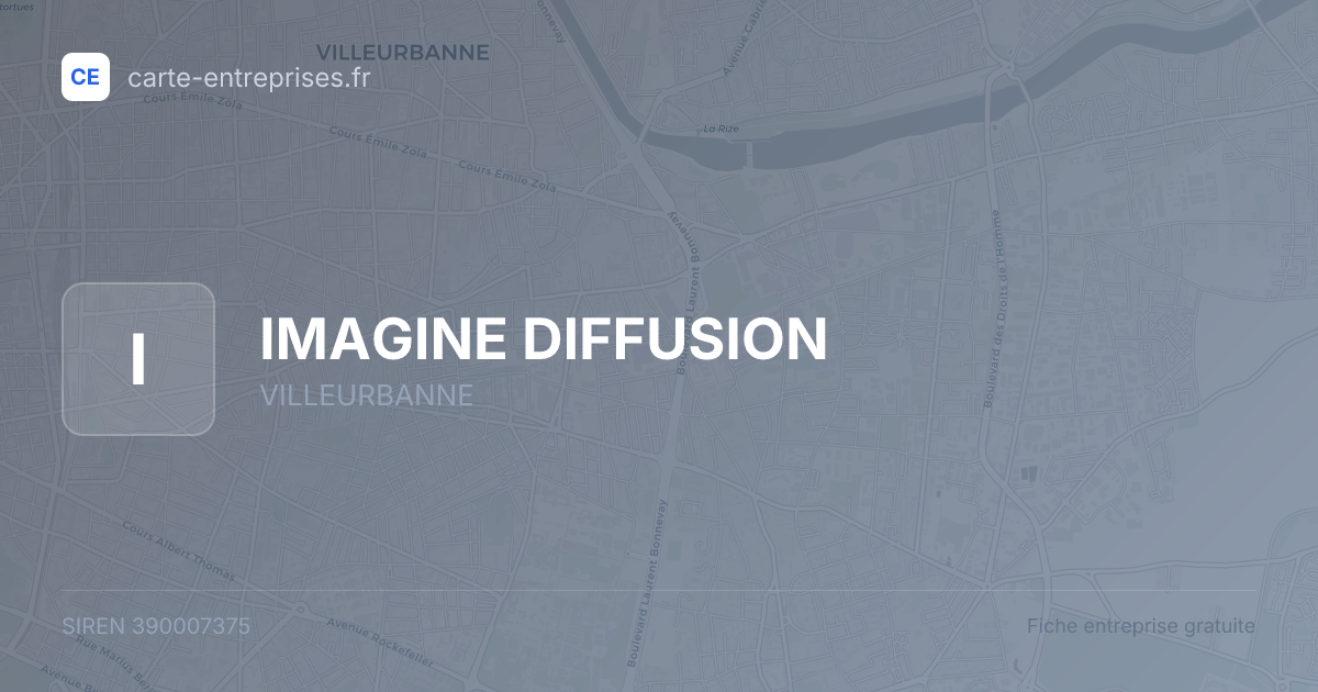 IMAGINE DIFFUSION — 390007375 — fiche entreprise