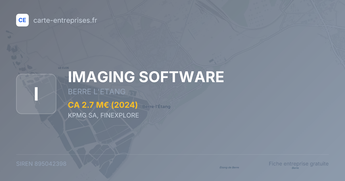 IMAGING SOFTWARE — 895042398 — fiche entreprise