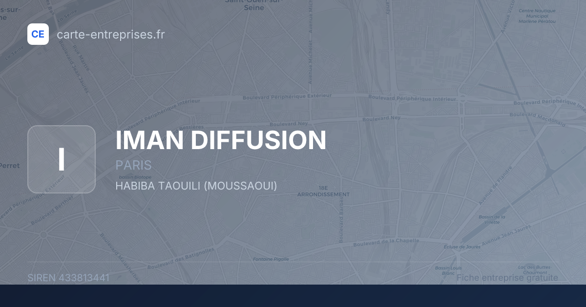 IMAN DIFFUSION — 433813441 — fiche entreprise