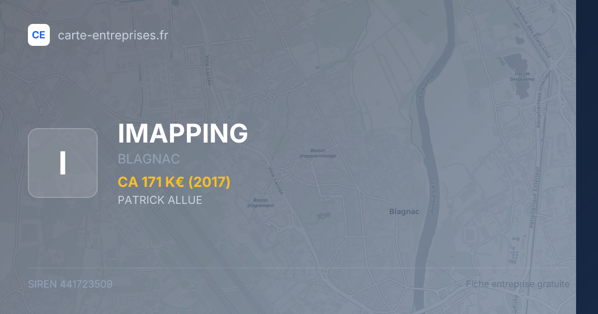 IMAPPING — 441723509 — fiche entreprise