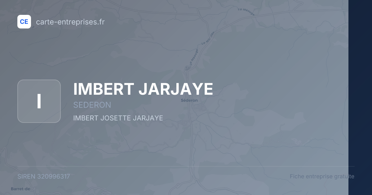 IMBERT JARJAYE — 320996317 — fiche entreprise