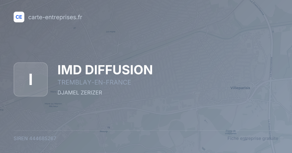 IMD DIFFUSION — 444685267 — fiche entreprise