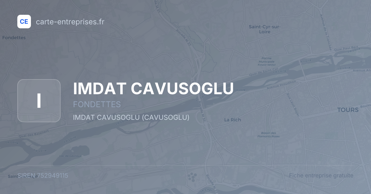 IMDAT CAVUSOGLU — 752949115 — fiche entreprise