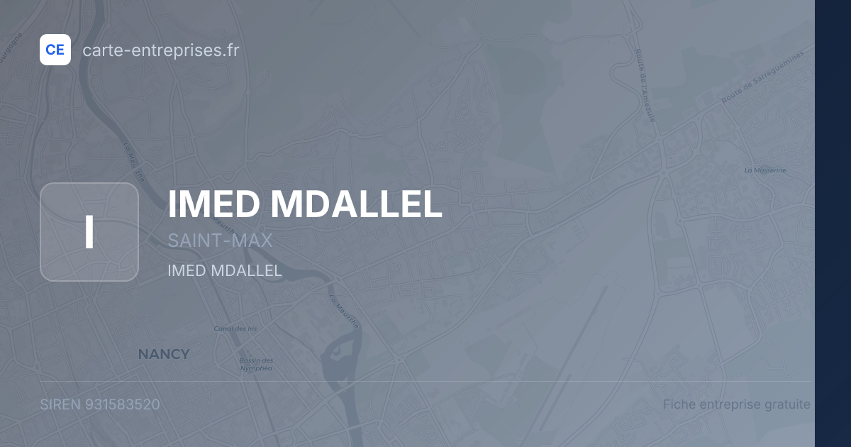 IMED MDALLEL — 931583520 — fiche entreprise