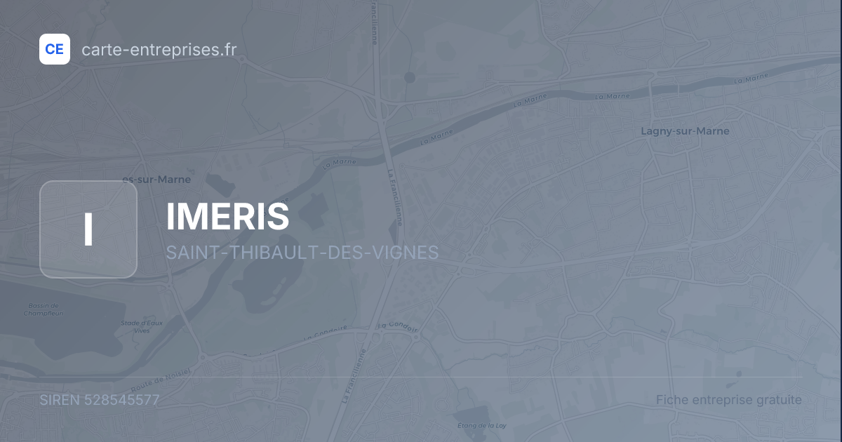 IMERIS — 528545577 — fiche entreprise