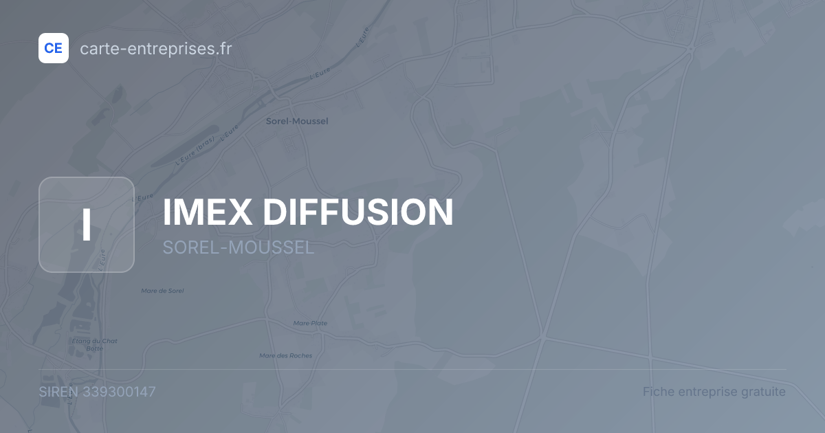 IMEX DIFFUSION — 339300147 — fiche entreprise