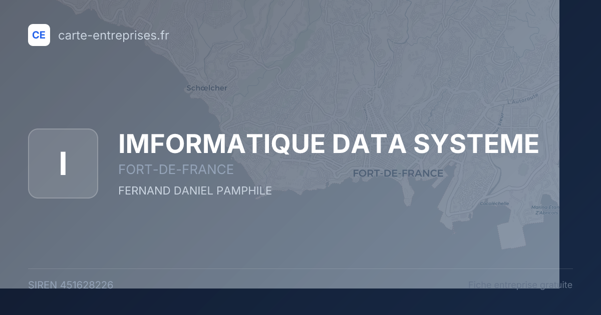 IMFORMATIQUE DATA SYSTEME — 451628226 — fiche entreprise