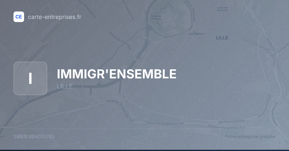 IMMIGR'ENSEMBLE — 884031782 — fiche entreprise