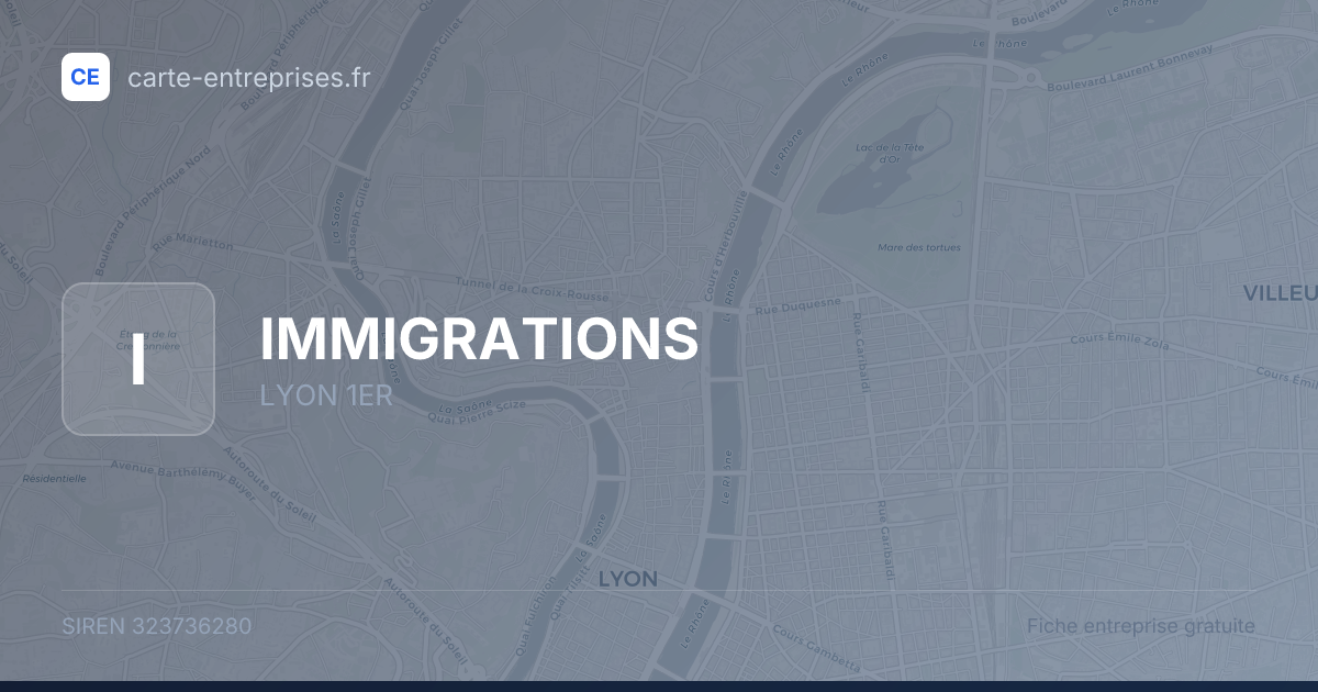IMMIGRATIONS — 323736280 — fiche entreprise