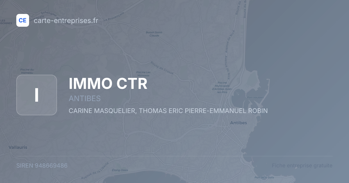 IMMO CTR — 948669486 — fiche entreprise
