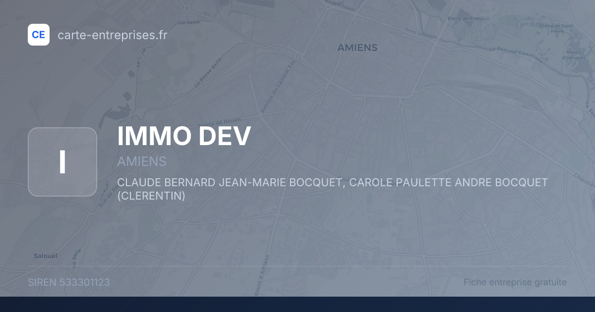 IMMO DEV — 533301123 — fiche entreprise