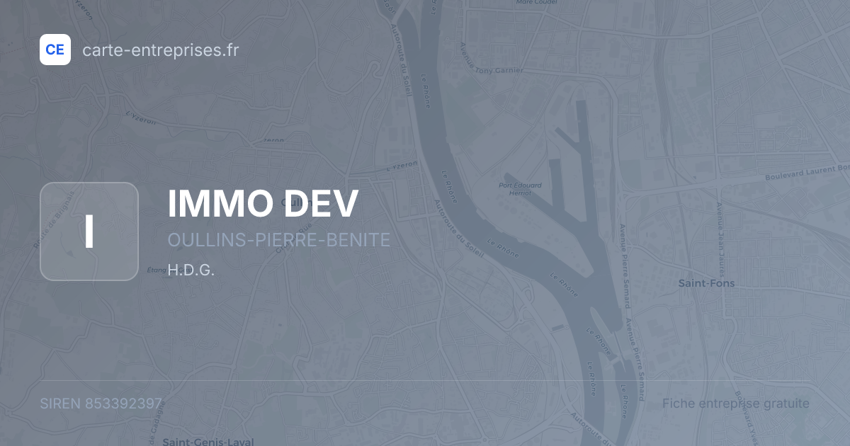 IMMO DEV — 853392397 — fiche entreprise